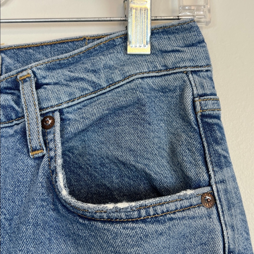 AGOLDE “Riley” jeans Straight Crop High Rise
Button Fly Womens 29 Distressed - Picture 8 of 16